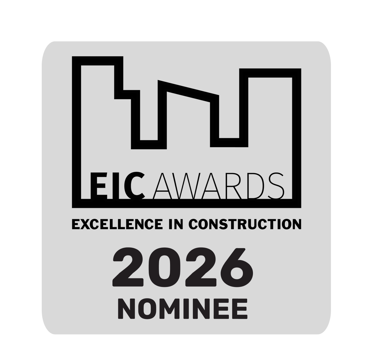 Excellence in Construction Award nominee badge